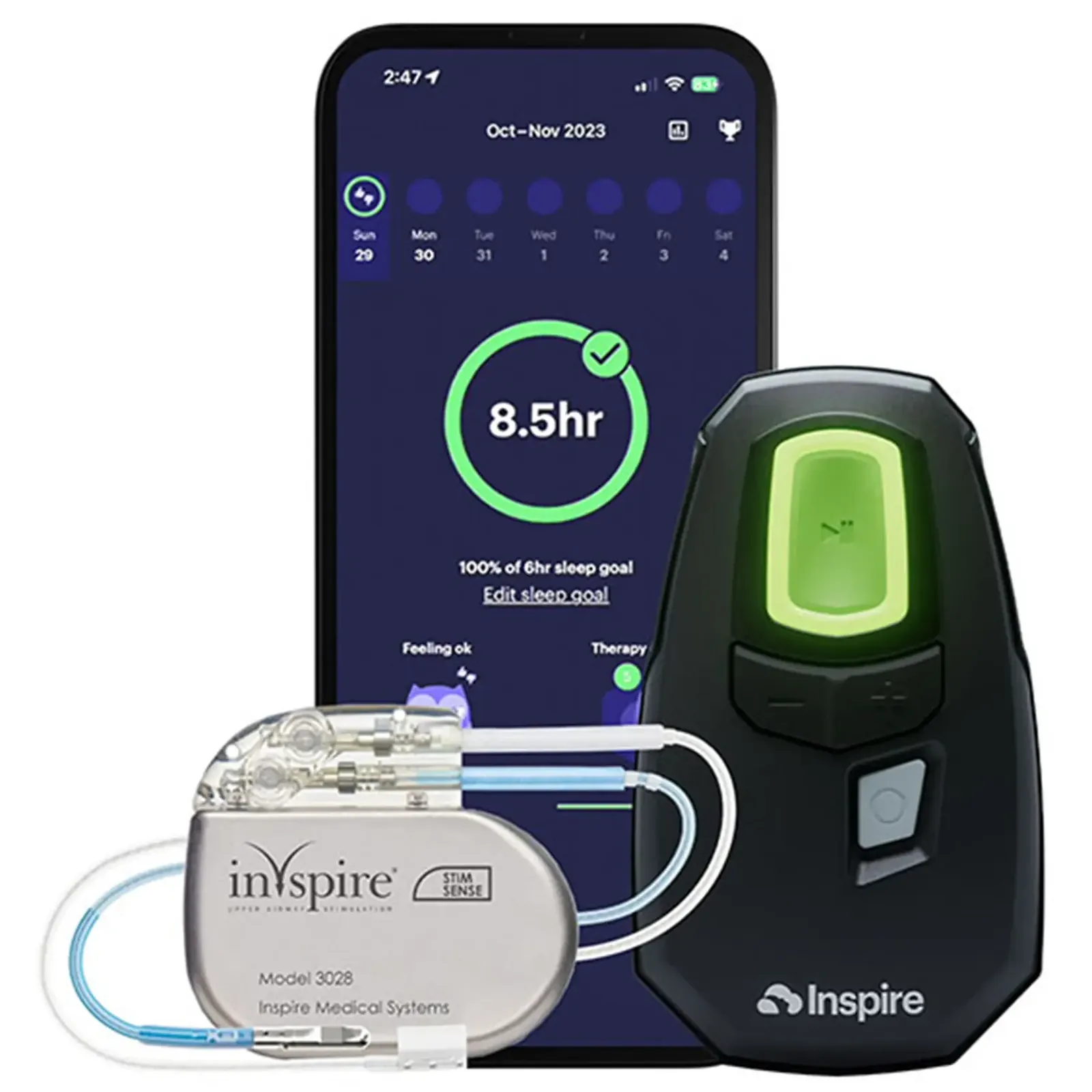 Inspire therapy device